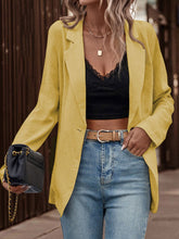 Load image into Gallery viewer, Single-Button Long Sleeve Blazer