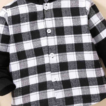 Load image into Gallery viewer, Plaid Button-Down Long Sleeve Hoodie