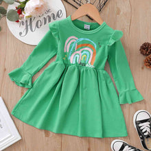 Load image into Gallery viewer, FEEL GOOD Graphic Flounce Sleeve Dress