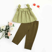 Load image into Gallery viewer, Ruffled Strap Tank and Pants Set