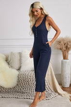 Load image into Gallery viewer, Pocketed Thermal Sleeveless Jumpsuit