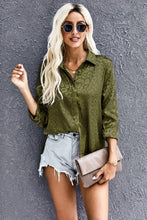 Load image into Gallery viewer, Turn-Down Collar Embossed Button Shirt