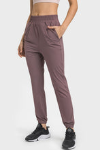 Load image into Gallery viewer, Elastic Waist Yoga Joggers with Pockets