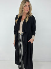 Load image into Gallery viewer, Jade By Jane Draped Front Long Body Jacket