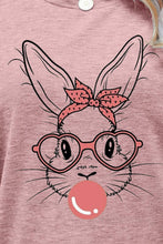 Load image into Gallery viewer, Easter Bunny Graphic Round Neck T-Shirt
