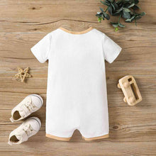 Load image into Gallery viewer, Round Neck Buttoned Short Sleeve Jumpsuit