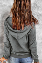 Load image into Gallery viewer, Half Zip Colorblock Pocket Patchwork Long Sleeve Hoodie