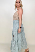 Load image into Gallery viewer, Heyson Smocked Waist Ditsy Floral Midi Skirt with Slit