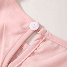 Load image into Gallery viewer, Girls Embroidered Lace Trim Round Neck Dress