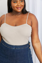 Load image into Gallery viewer, Petal Dew Full Size Ribbed Cami in Sand