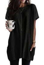 Load image into Gallery viewer, Side Pockets Short Sleeve Tunic Top