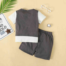 Load image into Gallery viewer, Round Neck Short Sleeve Top and Shorts Set