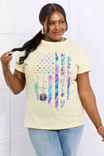 Load image into Gallery viewer, Simply Love Full Size NEVER GIVE UP Graphic Cotton Tee