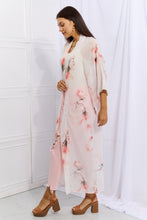 Load image into Gallery viewer, OneTheLand Pick Me Floral Chiffon Kimono Cardigan