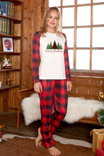 Load image into Gallery viewer, MERRY CHRISTMAS Graphic Top and Plaid Pants Set