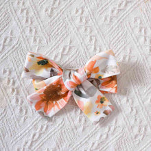 Load image into Gallery viewer, Floral Bow Detail Pom-Pom Trim Romper