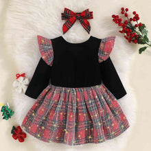 Load image into Gallery viewer, Round Neck Long Sleeve MERRY CHRISMAS Reindeer Graphic Dress