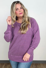 Load image into Gallery viewer, Zenana Pigment Dyed French Terry Pullover With Pockets