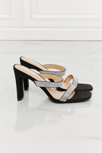 Load image into Gallery viewer, MMShoes Leave A Little Sparkle Rhinestone Block Heel Sandal in Black