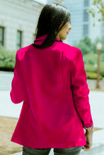 Load image into Gallery viewer, Leopard Lining One-Button Lapel Collar Blazer