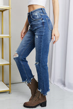 Load image into Gallery viewer, RISEN Full Size Frayed Hem Distressed Cropped Jeans