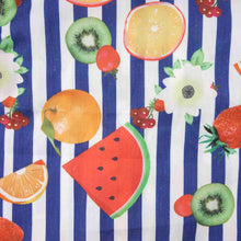 Load image into Gallery viewer, Fruit Striped Collared Sleeveless Shirt