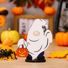 Load image into Gallery viewer, Halloween Decoration Wooden Gnome Ornaments