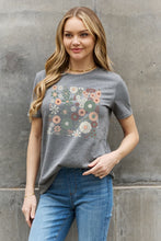 Load image into Gallery viewer, Simply Love Full Size Flower Graphic Cotton Tee
