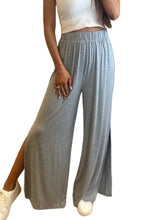 Load image into Gallery viewer, Side Slits Wide Leg High Waist Pants