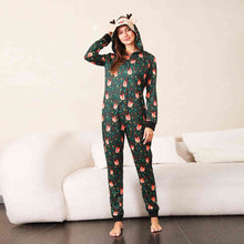 Load image into Gallery viewer, Printed Hooded Long Sleeve Jumpsuit