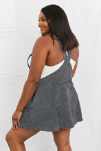 Load image into Gallery viewer, White Birch To The Park Full Size Overall Dress in Black