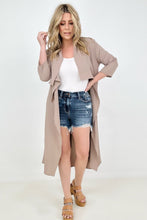 Load image into Gallery viewer, Jade By Jane Draped Front Long Body Jacket