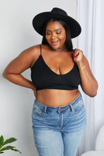 Load image into Gallery viewer, Zenana Full Size Textured Spaghetti Strap Bralette in Black