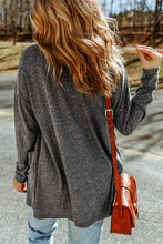 Load image into Gallery viewer, Long Sleeve Dropped Shoulder Cardigan with Pocket