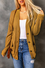 Load image into Gallery viewer, Drop Shoulder Button Down Pocketed Cardigan