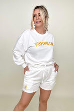 Load image into Gallery viewer, PUMPKIN Graphic Sweatshirt And Shorts Set