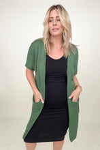 Load image into Gallery viewer, Shorts Sleeve Light Knit Dolman Cardigan
