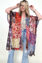 Load image into Gallery viewer, Leto Boho Floral Patchwork Kimono