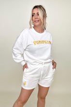 Load image into Gallery viewer, PUMPKIN Graphic Sweatshirt And Shorts Set
