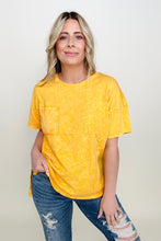 Load image into Gallery viewer, Zenana Washed Shirring Back Short Sleeve Top