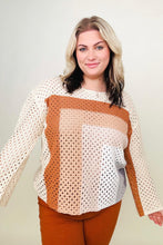 Load image into Gallery viewer, Davi & Dani Color Blocked Knit Top