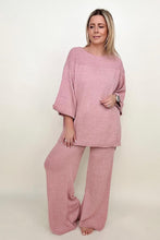 Load image into Gallery viewer, Umgee Wide Sleeve Knit Sweater With Side Slits