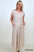 Load image into Gallery viewer, White Birch Sleeveless Linen Top And Skirt Set