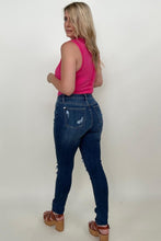 Load image into Gallery viewer, Judy Blue High Rise Button Fly Distressed Cuffed Skinny Jeans