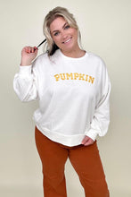 Load image into Gallery viewer, PUMPKIN Graphic Sweatshirt And Shorts Set