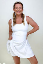 Load image into Gallery viewer, Fawnfit 3 in 1 Athleisure Mini Tank Dress with Built-in Bra & Shorts