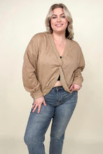 Load image into Gallery viewer, Twist Detail Reversible Oversized Sweatshirt With Pockets