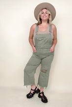 Load image into Gallery viewer, Risen High Rise Distressed Straight Overalls