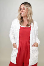 Load image into Gallery viewer, Zenana Long Sleeve Popcorn Sweater Cardigan with Pockets