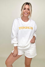 Load image into Gallery viewer, PUMPKIN Graphic Sweatshirt And Shorts Set